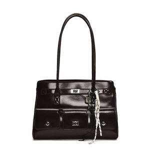 2026 Glossy Structured Women <b>Handbag</b> Top Handle Shoulder Tote Bag with Front Pockets Fashion Purse - Product Image 4
