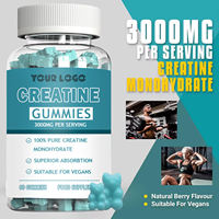 Expédition immédiate - Gummies de créatine naturelle puissante pour adultes - Augmente la force musculaire - Complément de monohydrate pour la musculation