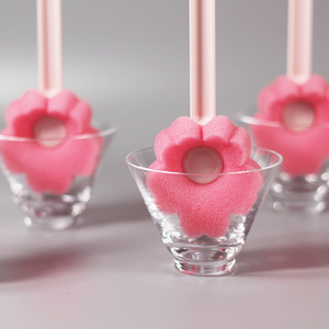 Wholesale Flower Cup Brush <b>Sponge</b> Reusable <b>Long</b> <b>Handle</b> Household Cleaning Bottle - Product Image 6