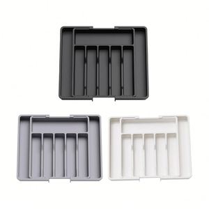 Organisateur de couverts extensible en plastique sans BPA, grand format, réglable, pour tiroir de cuisine, plateau de rangement pour ustensiles, Lifewit - Product Image 4