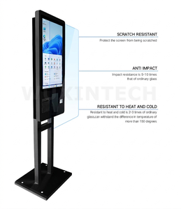Kiosque <span class=keywords><strong>d</strong></span>'information en libre-service de 27 pouces avec lecteur <span class=keywords><strong>d</strong></span>'empreintes digitales et scanner de passeport - Product Image 4