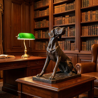 Statue de bouledogue en bronze sur mesure - Moulage à la cire perdue personnalisé avec patine antique appliquée à la main, sculpture en bronze