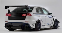 Kit carrosserie complet ULTIMATE de type VRS pour Mitsubishi Evolution EVO X 2008-2015, avec kit carrosserie large avant et latéral.