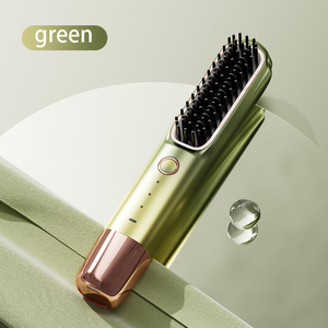 <span class=keywords><strong>Brosse</strong></span> à lisser électrique ionique sans fil rechargeable par USB Portable professionnel avec brosses à peigne pour un usage domestique - Product Image 4