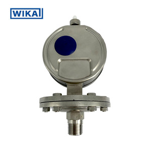 Manomètre à diaphragme Wika 100 mm 0-1,6 kPa en acier inoxydable, rempli d'huile, pour usage chimique - Product Image 2