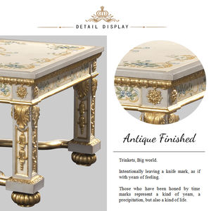 Yips 2017 estilo europeo resina tallada pintada a mano patrón de rosa azul sala de estar mesa de centro clásica - Product Image 6