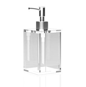 Distributeur de savon liquide en acrylique rechargeable 2020 pour savon liquide pour les mains, <span class=keywords><strong>lotion</strong></span> nettoyante aromathérapie faite <span class=keywords><strong>maison</strong></span>, désinfectant pour les mains - Product Image 1