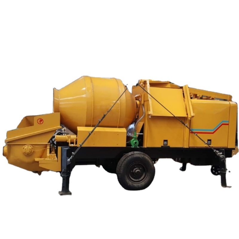 Electric Diesel Mobile Concrete Mixer With