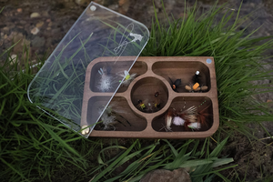 Boîte de pêche à la mouche en <span class=keywords><strong>bois</strong></span> avec cadeau d'aspiration magnétique pour les passionnés d'artisanat en <span class=keywords><strong>bois</strong></span> artisanal et de panneaux muraux - Product Image 2