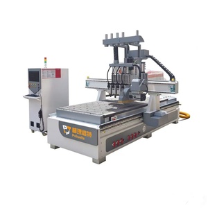 Machine CNC pour le travail du bois : <span class=keywords><strong>Scie</strong></span> à nesting, polissage, sectionnement pour la fabrication de meubles, panneaux d'armoires, motifs en mélamine et portes en bois - Product Image 1