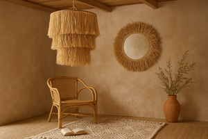 Luminaire <span class=keywords><strong>suspendu</strong></span> en <span class=keywords><strong>macramé</strong></span> polyester style bohème, ambiance naturelle, pour salon Art Déco, mariage Diwali - Product Image 5