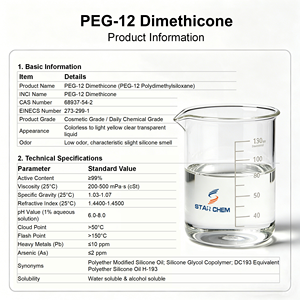 PEG-12 CAS 68937-54-2 Diméthicone Tensioactif pour adoucissants textiles Agents antistatiques - Product Image 5