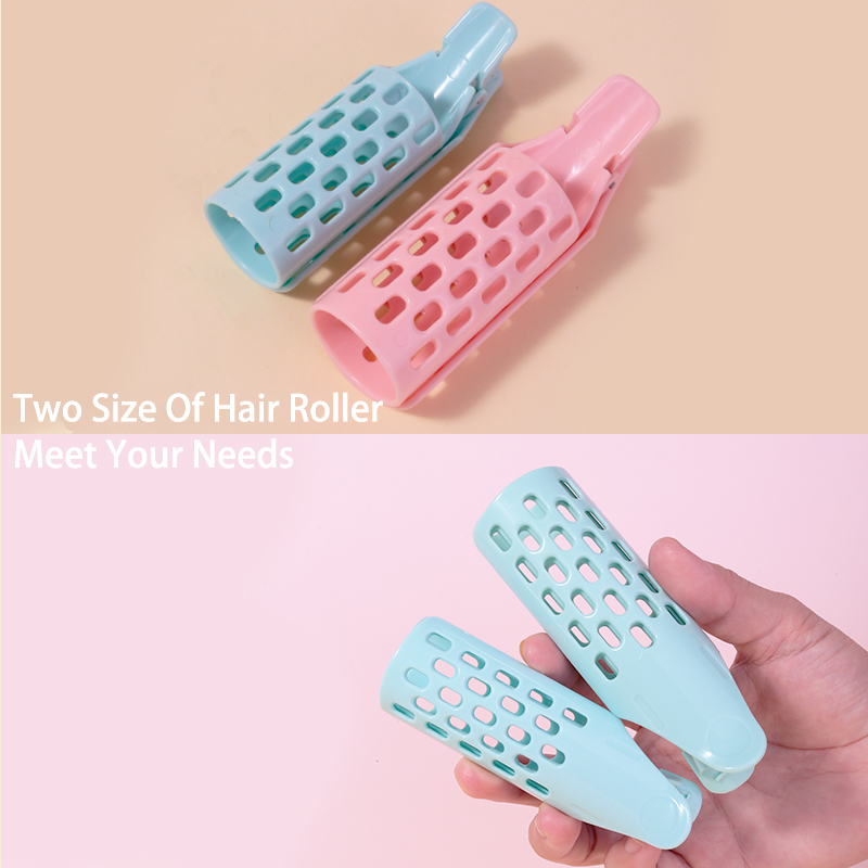 LMLTOP Custom Logo Natural Fluffy Hair Root Curlers Rollers Clip Plastic Portable Heartless Hair Curler C287 C288