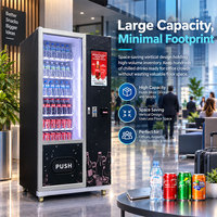 Distributeur automatique de boissons et de collations à faible consommation d'énergie pour livraison en spirale, distributeur de boissons réfrigérées