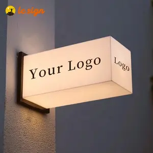 Custom Your Own Logo Acrylic Led Lighting Box Sign Shop Advertising Light Boxes