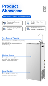 Bebedero Público Purificador de <span class=keywords><strong>Agua</strong></span> para Campus, Cantina Escolar, Dormitorio, Máquina Purificadora de <span class=keywords><strong>Agua</strong></span> Comercial de Gran Flujo - Product Image 5