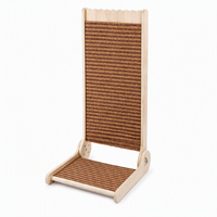 Griffoir pour chat en liège réglable en hauteur, 330x320x610mm, avec cadre en bois, pour chats d'intérieur