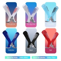 Offre Spéciale confortable coton noir blanc chaussettes de Compression unisexe Designer Grip Football Football Sport chaussettes hommes Football