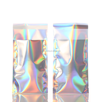 Artisanat d'emballage flexible, sac holographique auto-adhésif, sacs d'emballage hologramme pour ensemble de maquillage