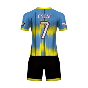2019 New Product fashionable football clothes soccer jersey uniform customized fabric fast dry for football uniforms - Product Image 6