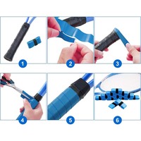 Mix Color Pickleball Padel Raquette Anti-dérapant Sweat Band Over Grips Expédition rapide Durable PU Tennis Surgrip Padel