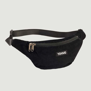 Marsupio in Velluto a Coste Color Caramello con Logo Personalizzato per Donna - Product Image 3