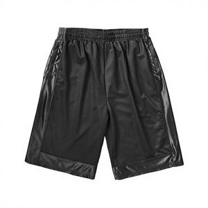 Shorts de sport d'été pour hommes, haute qualité, vente en gros, logo personnalisé imprimé, shorts de basketball en toile, 100% coton uni, séchage rapide - Product Image 2