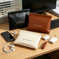 Étui à bijoux magnétique personnalisé avec logo, étanche, portable, mini, rectangulaire, 16 cm, en cuir PU, mini sac à bijoux