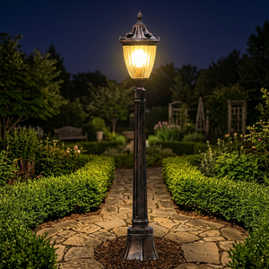 Lampe de chemin LED extérieure en aluminium, étanche IP65, pour cour et jardin, rechargeable, à économie d'énergie, 220V 110V E27, pour pelouse - Product Image 4