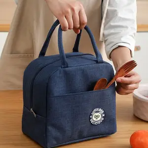 Bolsa térmica impermeable con logotipo personalizado de gran oferta para Picnic, bolsa ecológica portátil de viaje de alta calidad para niños