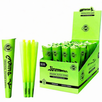 Boîte de présentation personnalisée en papier pré-imprimé de qualité alimentaire biologique, lot de 3 par conteneur, pour cornets de crème glacée et emballage de cigarettes à rouler