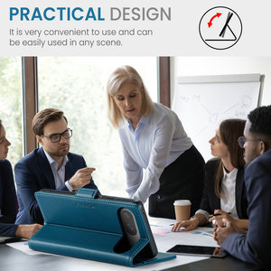 Caseme เคสหนังเรียบสำหรับ Google Pixel 9 <span class=keywords><strong>9Pro</strong></span> 9proxl 7A 8A 8 8 8 Pro เคสแบบธุรกิจมีขาตั้งสำหรับ Google Pixel 9กระเป๋าสตางค์ - Product Image 6