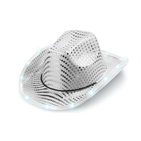 Chapeau de cowboy LED pour la danse, les anniversaires, les mariages, les festivals et Noël
