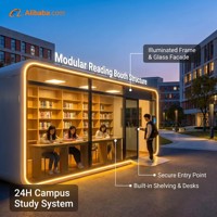 HAUMR Library Holds Locker RemoteLocker: Estructuras Modulares Personalizables de Lujo y Modernas para Cabinas, Barra de Libros Inteligente para Campus