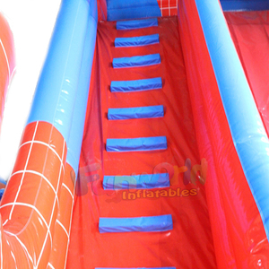 Grado comercial Fiesta al aire libre Desafío Curso Dos carriles Juegos Inflables Inflable <span class=keywords><strong>Jacob</strong></span>'s Ladder Juego de escalada - Product Image 2