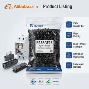 FX Anti-aging PA66 GF25 Granules Weatherproof Nylon Pellets Injection Molding Solar Panel Brackets Renewable Energy Components - Product Image 1