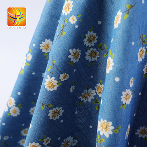 कपड़ों के लिए <span class=keywords><strong>100</strong></span>% कपास डेनिम प्रिंट कपड़े - Product Image 1