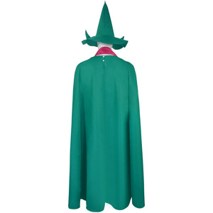 Costume Cosplay Unisex Ralsei Anime, Mantello <span class=keywords><strong>Verde</strong></span> da Mago con Cappello e Sciarpa, Outfit per Halloween - Product Image 5