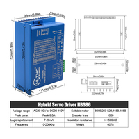 4-Achsen Nema 34 Closed-Loop Schrittmotor-Kit 4,5Nm 8,5Nm 12Nm D=14mm Hybrid-Servomotor & HBS86H Treiber & 60V 400W Netzteil