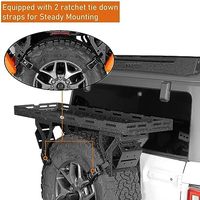 Panier de rangement utilitaire en acier pour pneus, plateau de rangement pour roue de secours de 30 à 40 pouces, porte-bagages pour Jeep JK, kit de carrosserie pour SUV