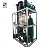 Machine à glace en tubes entièrement automatique 1 tonne par jour avec système de contrôle PLC, amplificateur de tubes comestibles pour la restauration commerciale