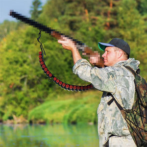 편안한 건 슬링 스트랩이있는 2 포인트 네오프렌 사냥 탄약 쉘 홀더 총알 카트리지 홀스터 스트랩 건 카트리지 벨트 - Product Image 6