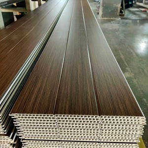 Panel <span class=keywords><strong>de</strong></span> Pared <span class=keywords><strong>de</strong></span> <span class=keywords><strong>PVC</strong></span>, Lámina para Techo, Decoración Razo, Nuevos Materiales, Color Madera, Falso Techo - Product Image 3