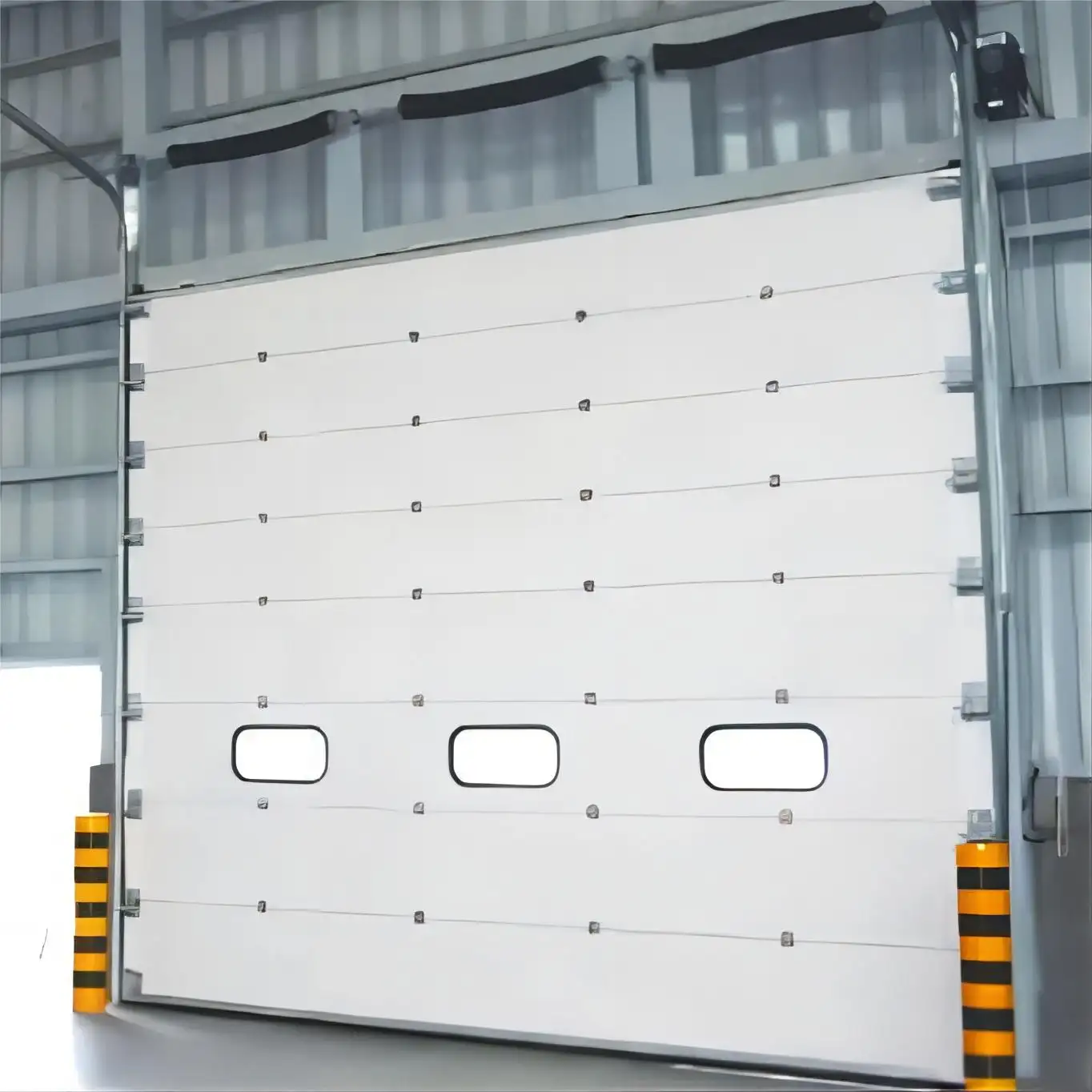 Porte de garage en aluminium personnalisé avec capteur automatique coupe-vent pour petits espaces et ateliers