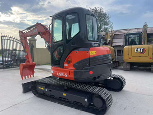 รถขุด Kubota U55-5 มือสองจากญี่ปุ่น น้ำหนัก 5.5 ตัน แบบ Zero Tail Mini Crawler Digger มีสินค้าในสต็อก พร้อมจัดส่ง สภาพการทำงานดี - Product Image 4