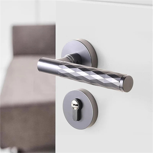 Wholesale Aluminum Alloy Mortise <strong>Door</strong> Lock Set Indoor <strong>Bedroom</strong> Household Silent Wooden <strong>Door</strong> Handle Lock for Apartment Office - Product Image 3