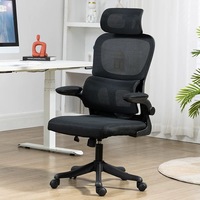 Chaise de bureau ergonomique pivotante et réglable, confortable, avec soutien lombaire et glissière électrique pour la maison et les longues sessions assises