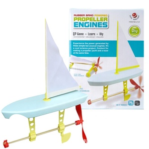 2131 STEM Kit de Juego de Coche Educativo con Motor de Hélice Impulsado por Bandas Elásticas, Juguetes de Aprendizaje para Niños, Regalos - Product Image 6