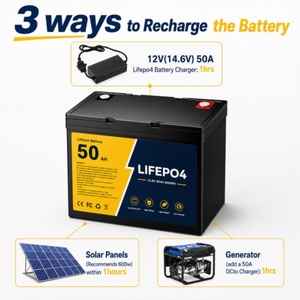 Batterie LiFePO4 12,8 V 50 Ah à décharge profonde avec BMS intelligent pour système solaire de camping-car et stockage d'énergie - Product Image 2