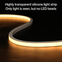 Bande lumineuse néon flexible RGB en PVC, éclairage latéral sans points lumineux, DC24V 2835 96 LED/m 8W/m IP65 62,5mm, découpable, ambiance, OEM CE RoHS
